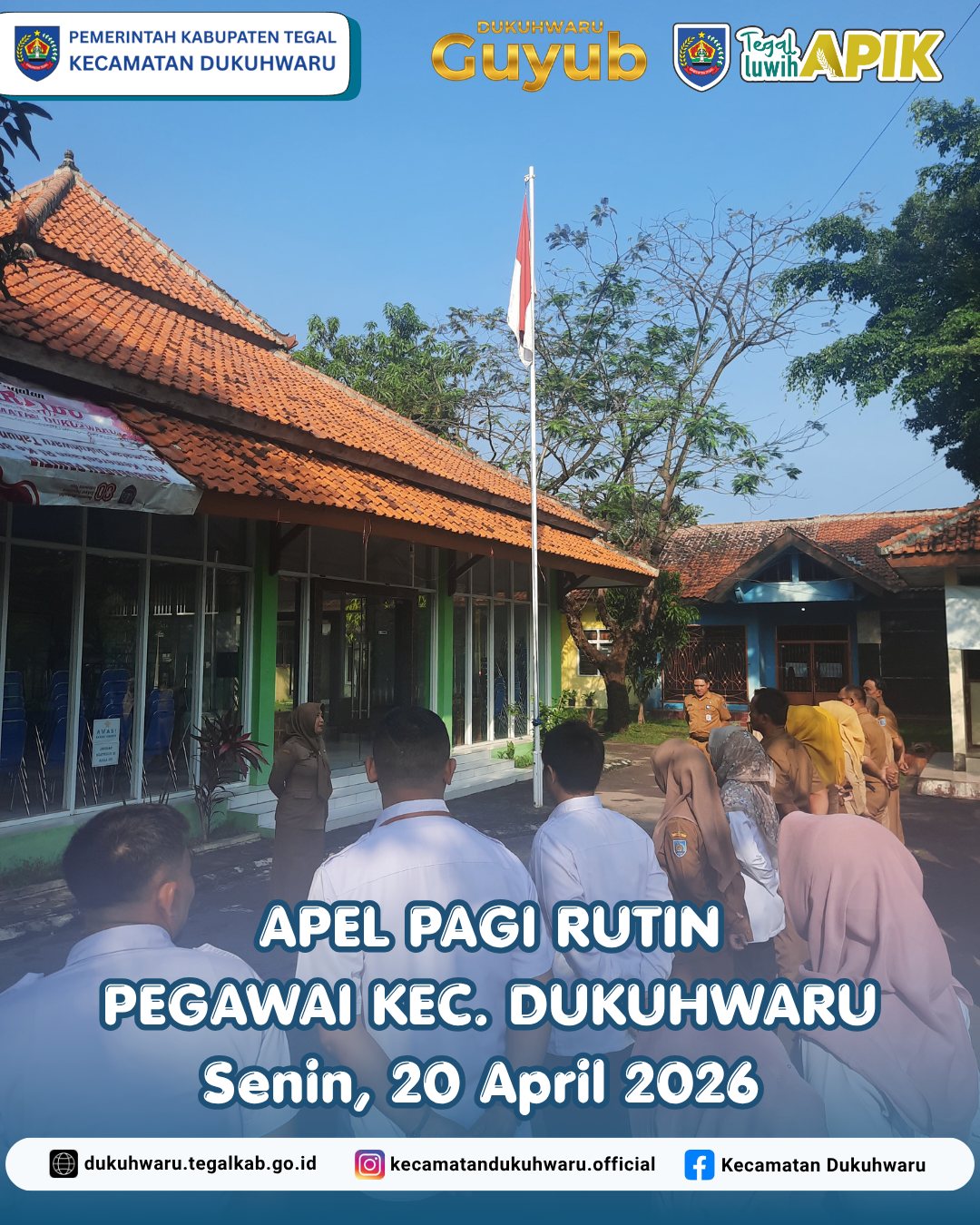 rahan-sekcam-dukuhwaru-dalam-apel-pagi-senin
